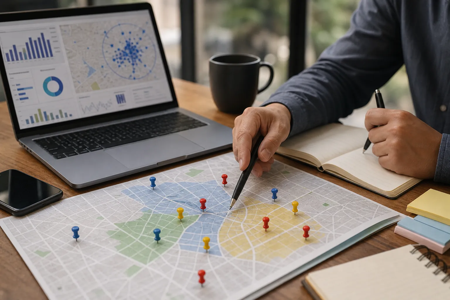 Editorial illustration of Why Geographic Competitor Analysis Matters