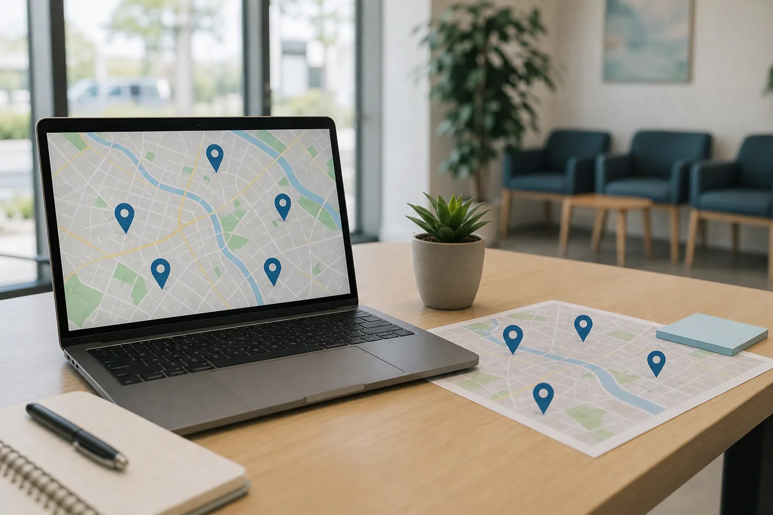 Editorial illustration of How Can Multi-Location Clinics Build GEO Visibility Without Repeating Content?