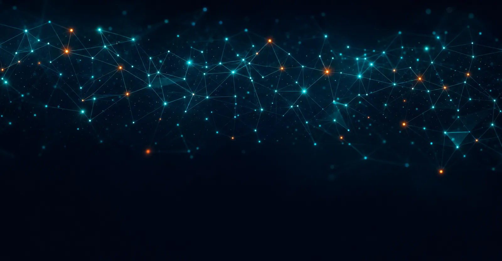 A constellation-like network of cyan nodes and teal connecting lines on deep navy — abstract SCALZ brand backdrop behind the Alabama headline